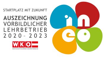 ineo Auszeichnung vorbildlicher Lehrbetrieb 2020-2023 Logo