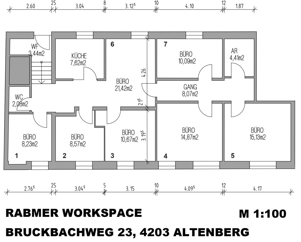 Rabmer Workspace Grundrissplan